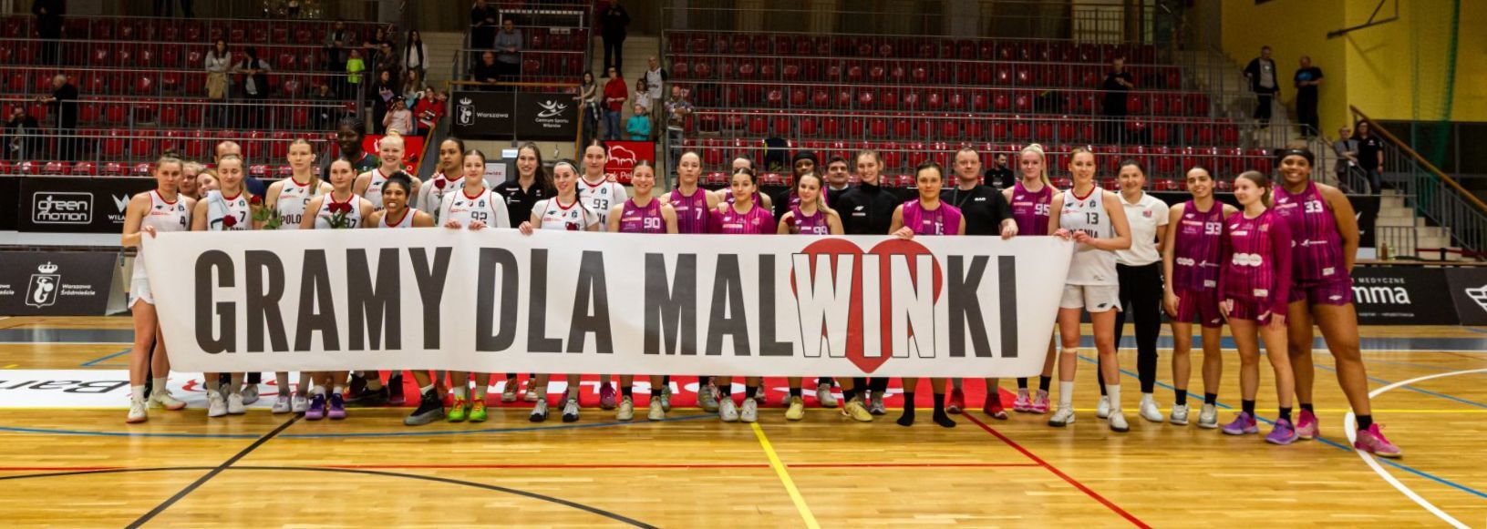 Charytatywny dwumecz - koszykarki grają dla Malwinki!